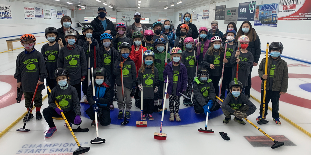 Curlers compete in the Juniors League - Riverview Curling Club, Brandon, Manitoba