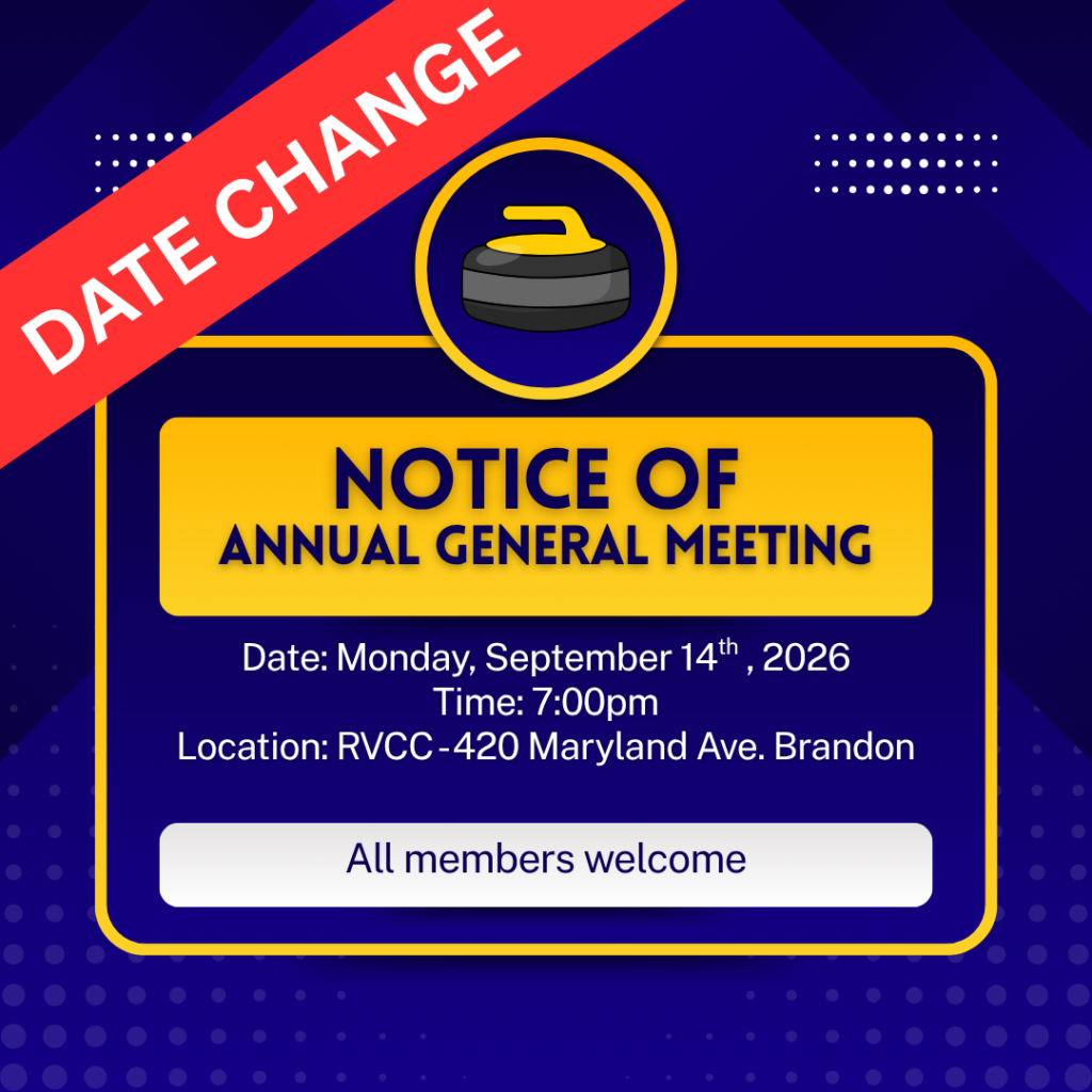 Riverview Curling Club notice of Annual General Meeting September 14th at 7pm